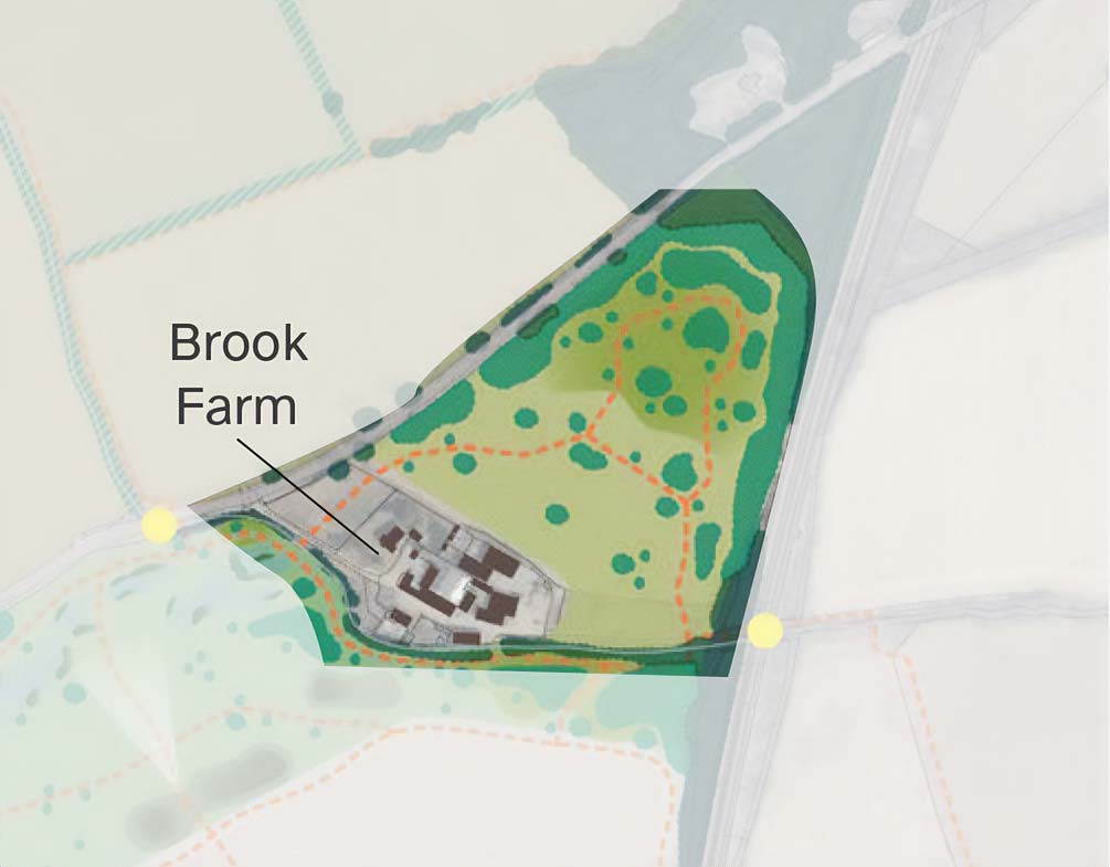 Landscape plan for Brook Cemetery