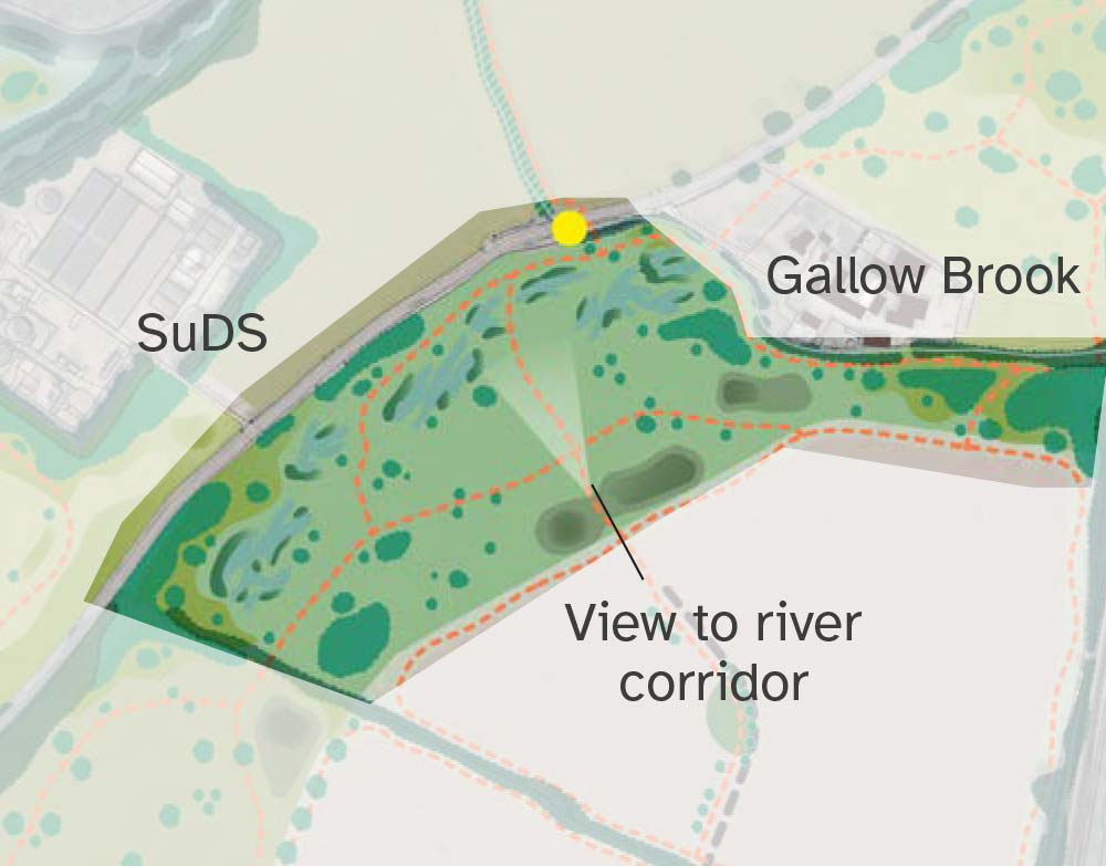 Landscape plan for Priory Meadow