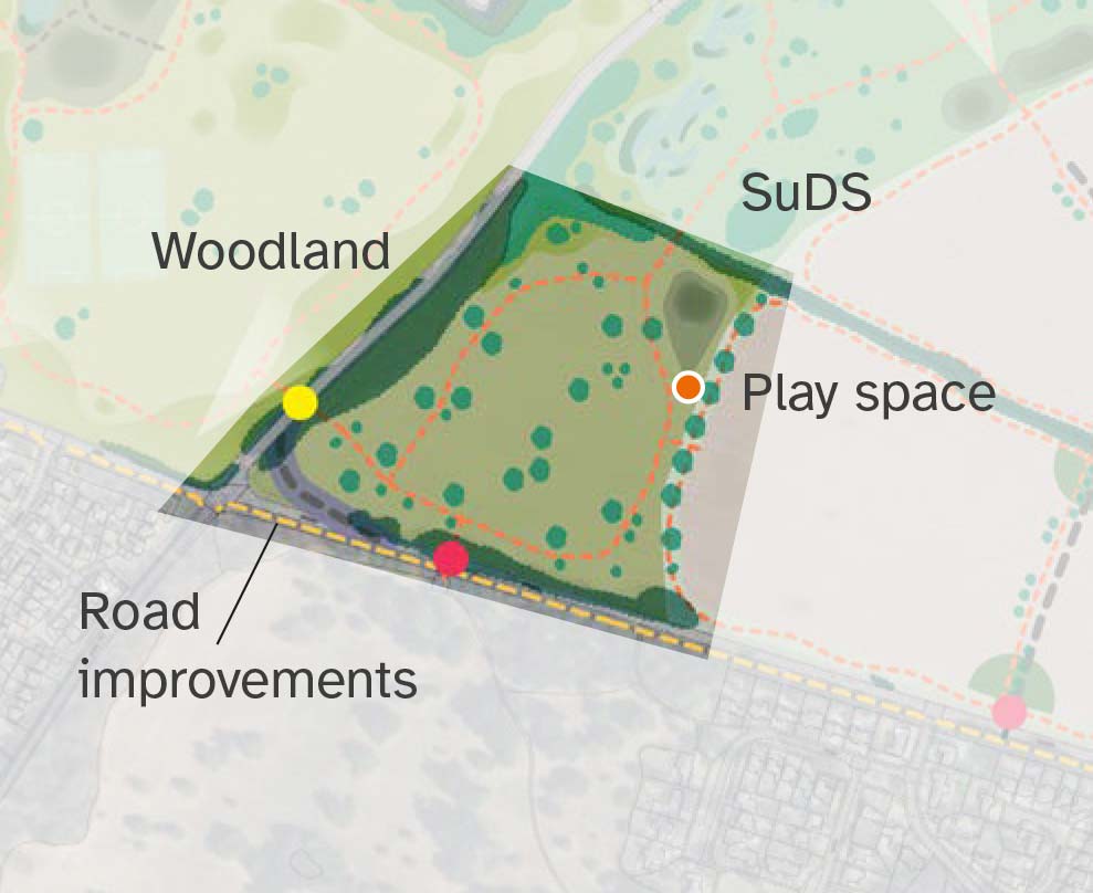 Landscape plan for Priory Piece Parkland