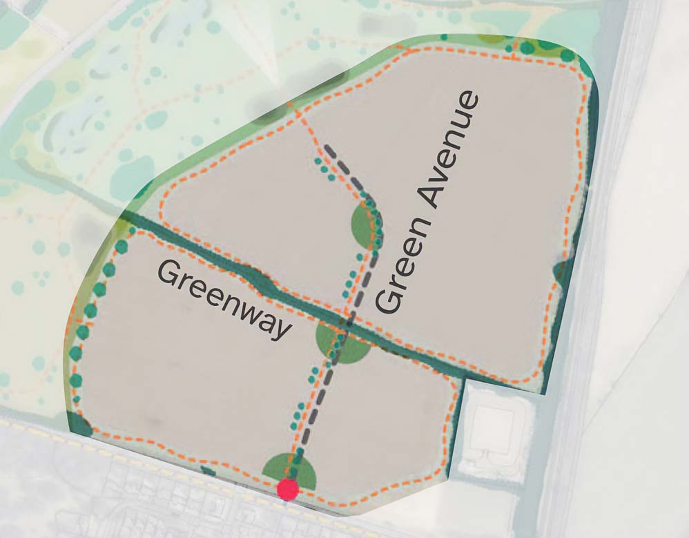 Landscape plan for Priory Development